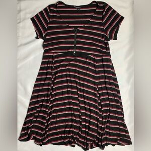 Torrid Fit and Flare Striped Dress